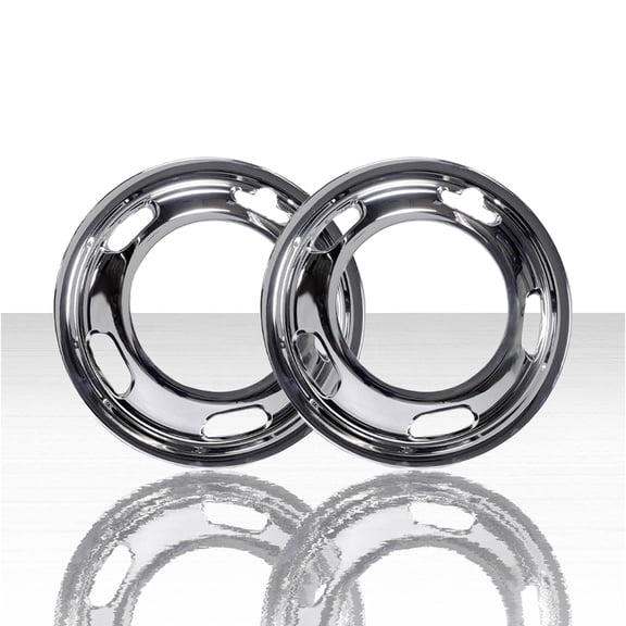 Set of 2 17" Front Wheel Simulators for 2019-2025 RAM 3500 Tradesman - Chrome
