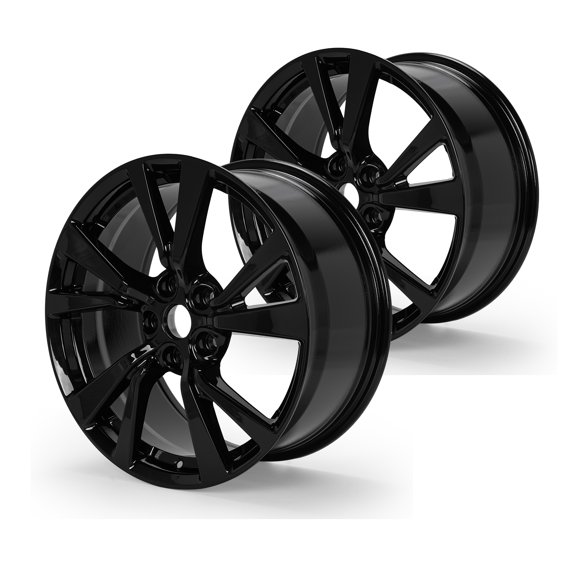 Set of 2 18" x 8.5" Replacement Alloy Wheel Rim for 2016-2019 Nissan Maxima, Gloss Black