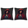 thumbnail image 1 of Set of 2 18x18in Throw Pillow Covers - Stylish Geometric Pattern Design for Couch Bed and Car - Soft and Durable Cushion Cases, 1 of 8