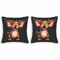 thumbnail image 1 of Set of 2 18x18in Throw Pillow Covers - Whimsical Cartoon Dog Design for Couch Bed Car - Cheerful & Playful Decorative Cushion Cases, 1 of 8