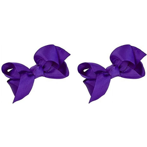 Set of 2 - 2.75Inch Grosgrain Ribbon Children's Hair Bows