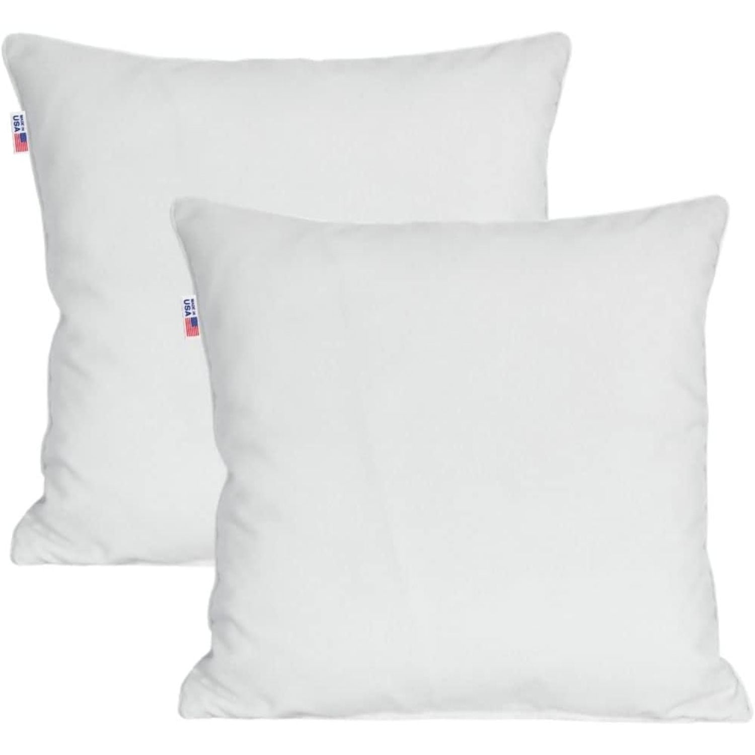 Square Pillow Inserts Euro Throw Pillow Insert Made in USA Discounted (Set  of 8)