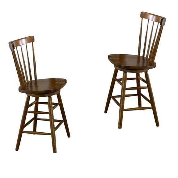 (Set of 2) 30" Copenhagen Bar Stool in Tobacco
