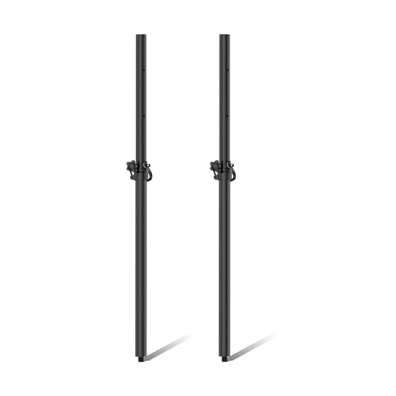 Set of 2 35mm Speaker Poles for Subwoofer, Height Adjustable, M20 Threaded Mount Compatible