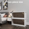 thumbnail image 1 of Set of 2 36-Inch Extra Large Stackable Storage Bins with Lids, Collapsible Plastic Organizers, Closet Storage Drawers for Home Office Dorm Clothing, 1 of 5
