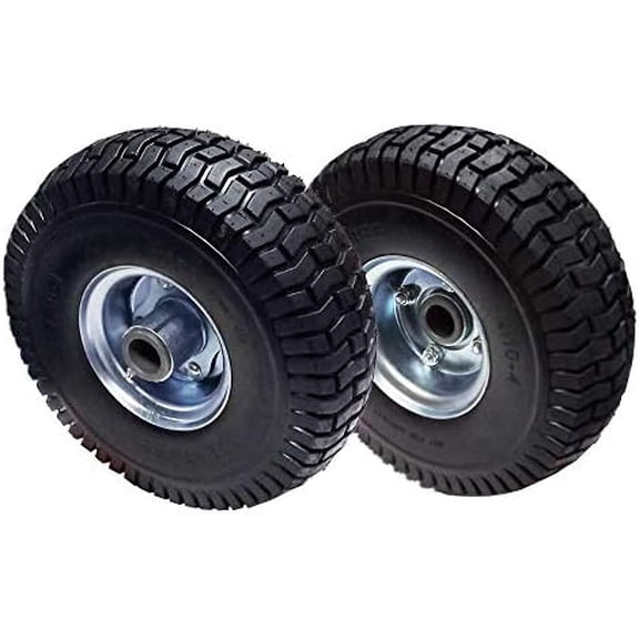 Set of 2 4.10X3.5X4 Solid No Flat Semi-Pneumatic Tires with Bearings fit 72310001 15041 Compatible With 2 Wheel Velke System X2$$Tools