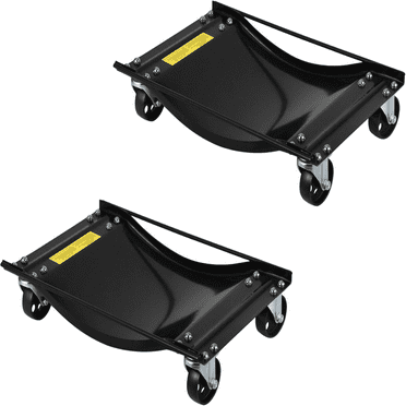 Set of 2/4 Car Dolly with 3.5 Inch Steel Wheels,Heavy Duty Vehicle Dolly with Capacity 5000lbs for Moving Car,24x15 Inches