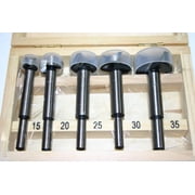 Set of 2 5 Piece FORSTNER BITS Sets- 15-35mm - Carbon