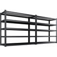 Set of 2 5-Tier Metal Storage Shelves, 72