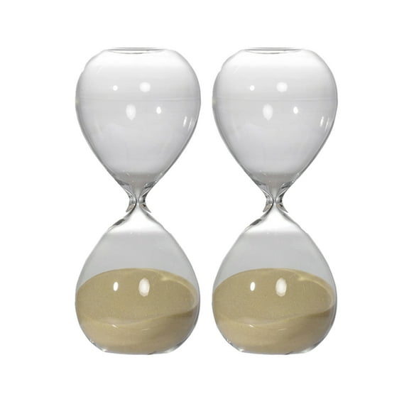 Set of 2, 8" Ferdinand 30-Minute , Bisque Sand