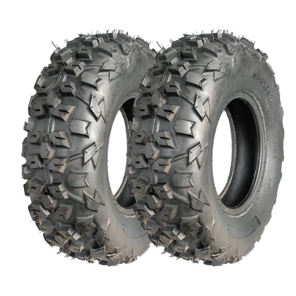 Set of 2 ATV/UTV Tires 20x6-10 All-Terrain Tires 6 Ply, 6PR,25x8x12 Trail Sand ATV UTV Off-Road Tires, Reinforced Sidewall Tread Armor, Tubeless