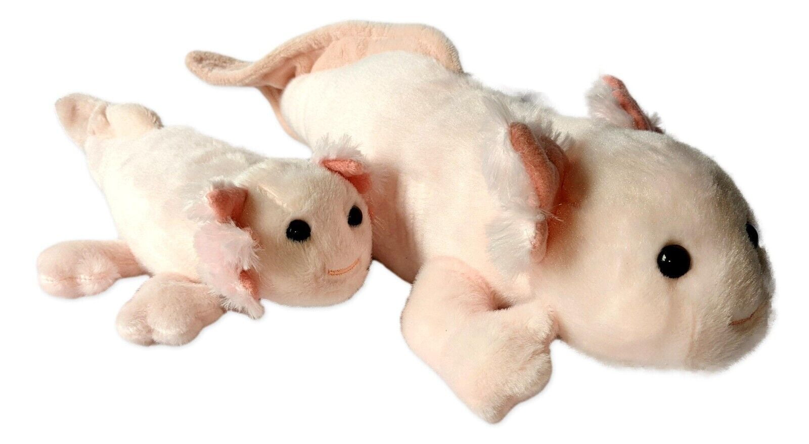 Set of 2 AXOLOTL Flopsie and Mini Flopsie Stuffed Animal Plush by Aurora - Walmart.com