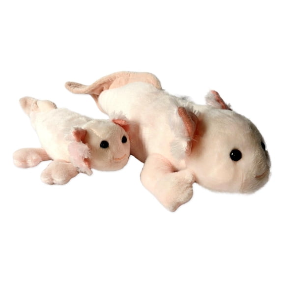 Set of 2 AXOLOTL Flopsie and Mini Flopsie Stuffed Animal Plush by Aurora