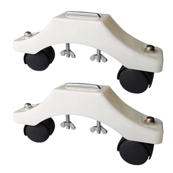 Set of 2 Adjustable Cast Iron Radiator Floor Stands, Height Adjustable Feet, L-Shaped Bracket with Salt Spray Resistance