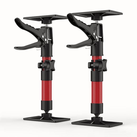 Set of 2 Adjustable Support Rods Ranging from 11.8 to 23.2 Inches, Made of Steel. This Third-Hand Support System Can Hold Up to 154 Pounds