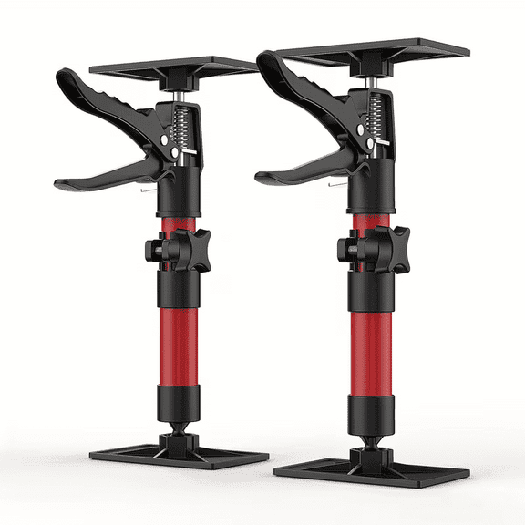Set of 2 Adjustable Support Rods Ranging from 11.8 to 23.2 Inches, Made of Steel. This Third-Hand Support System Can Hold Up to 154 Pounds