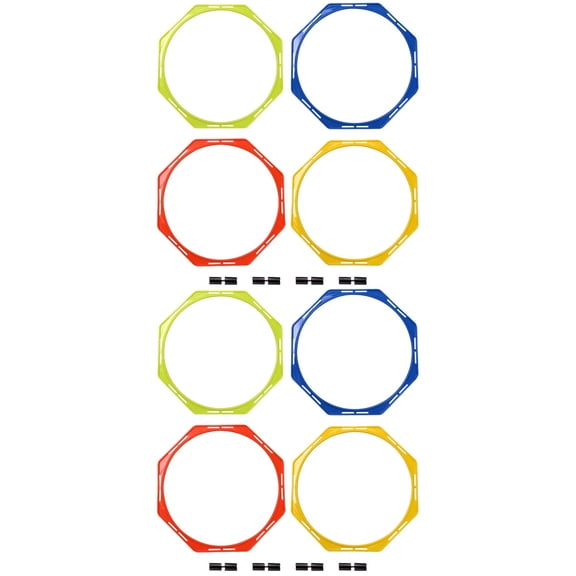 Set of 2 Agility Rings Football Training Circle Soccer Exercising