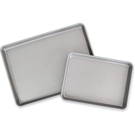 Set of 2 Aluminized Steel Half Sheet Baking Pans