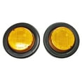thumbnail image 1 of Set of 2 Amber 2" Round 9 LED Trailer Side Clearance Light w/Grommet & plug -24002, 1 of 2