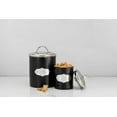 thumbnail image 1 of Set of 2 Amici Pet Cavalier Metal Canister Pet Food and Treats Storage 40/118 oz, 1 of 4