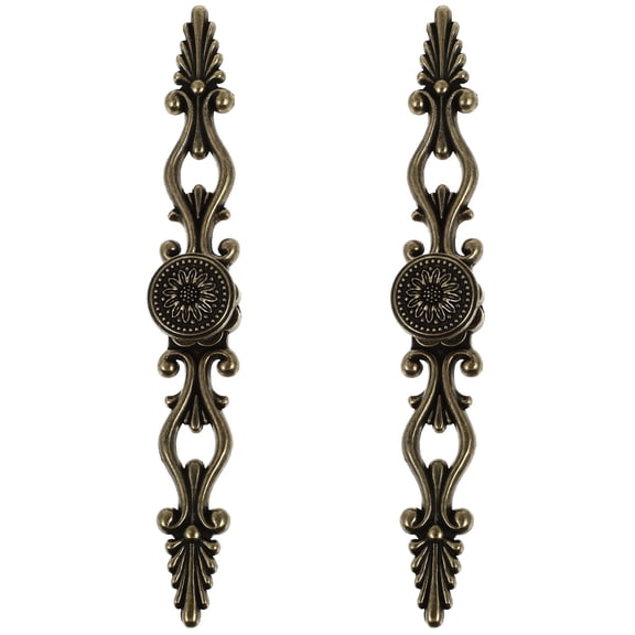 Set of 2 Antique Cabinet Knob Handle Dresser Drawer Pulls Knobs