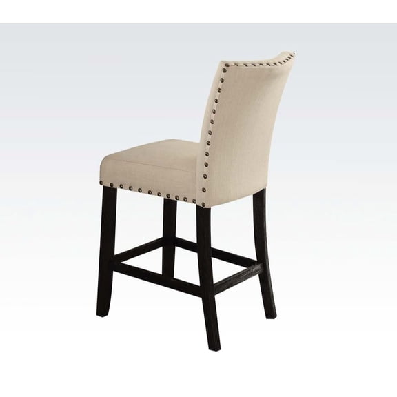 Set of 2 Armless Parson Side Chairs | Sophisticated for Dining Spaces | Soft Durable Linen | Sturdy Aspen/Poplar Veneer Legs