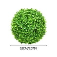 thumbnail image 1 of Set of 2 Artificial Boxwood Topiary Balls in Wicker Planters for Outdoor and Indoor Home Decor, 1 of 1
