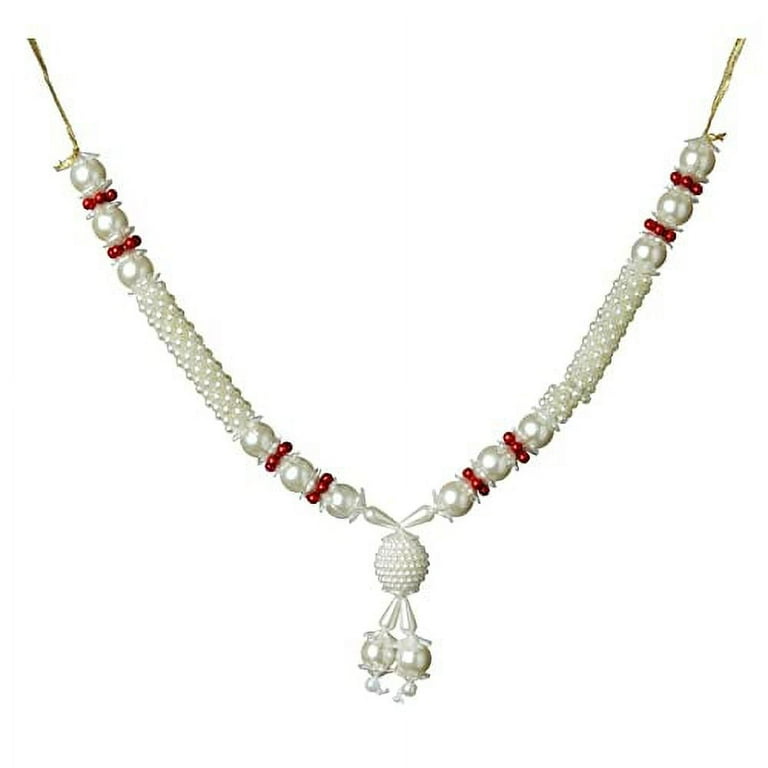 Set of Artificial Flowers Ribbon Garland Haar Mala for Idol-Mala