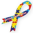 thumbnail image 1 of Set of 2 Autism Awareness Ribbon Car Magnets - 8" x 4" inches., 1 of 1