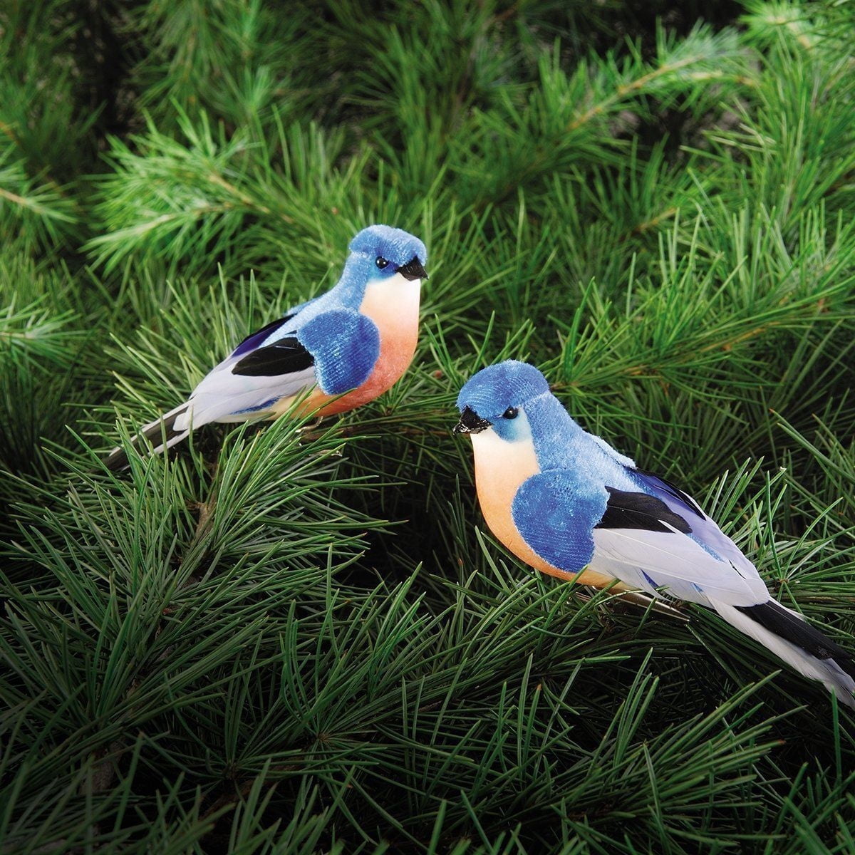 Gallerie II Bluebird Clip Ornaments Set of 2, Bird Decoration, 4.5