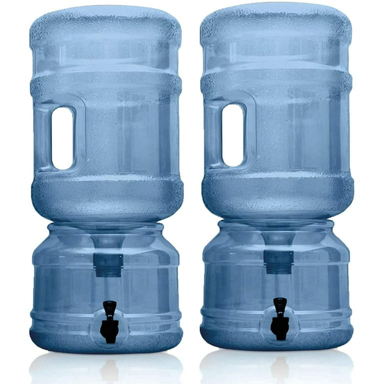 https://i5.walmartimages.com/seo/Set-of-2-BPA-FREE-Water-Dispenser-Base-with-Spigot-5-Gallon-Water-Jug-Set-Transparent-Blue-For-Countertops-or-Stands-2-Complete-Sets_84558511-0861-4992-847c-adba2f880df7.7cc0c9a8918a1761a48c2978a9f14edb.jpeg?odnHeight=768&odnWidth=768&odnBg=FFFFFF