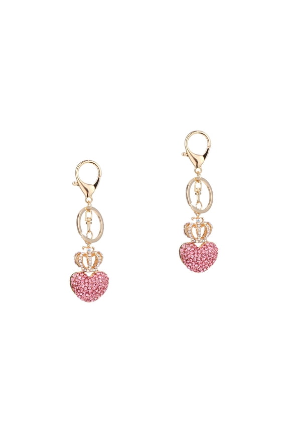 Crown and Heart Shaped Keychains Set of 2 for Bags Organize Keys Fashionable Accessory 4.31.41.6in