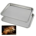 "Set of 2 Stainless Steel Cookware Baking Sheets, 14.2"" x 10.6"" x0.8"", Dishwasher Safe