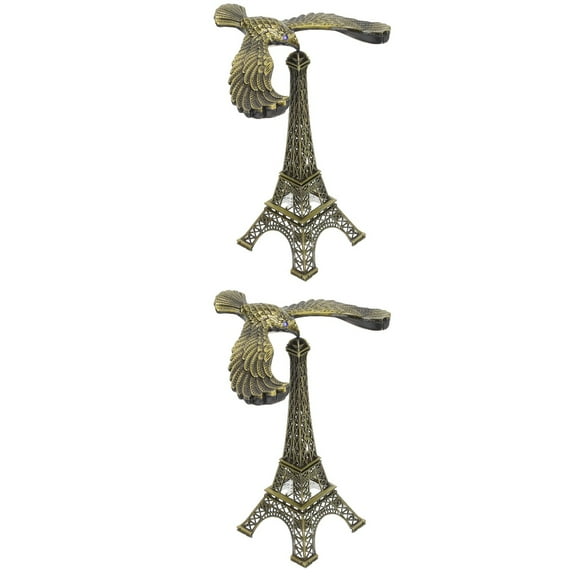 Set of 2 Balancing Eagle Toy Desk Bird Retro Decor Decorations Child
