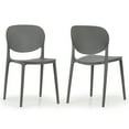 thumbnail image 1 of Belle Gray Boucle Fabric Dining Chair with Swivel Base, 1 of 6