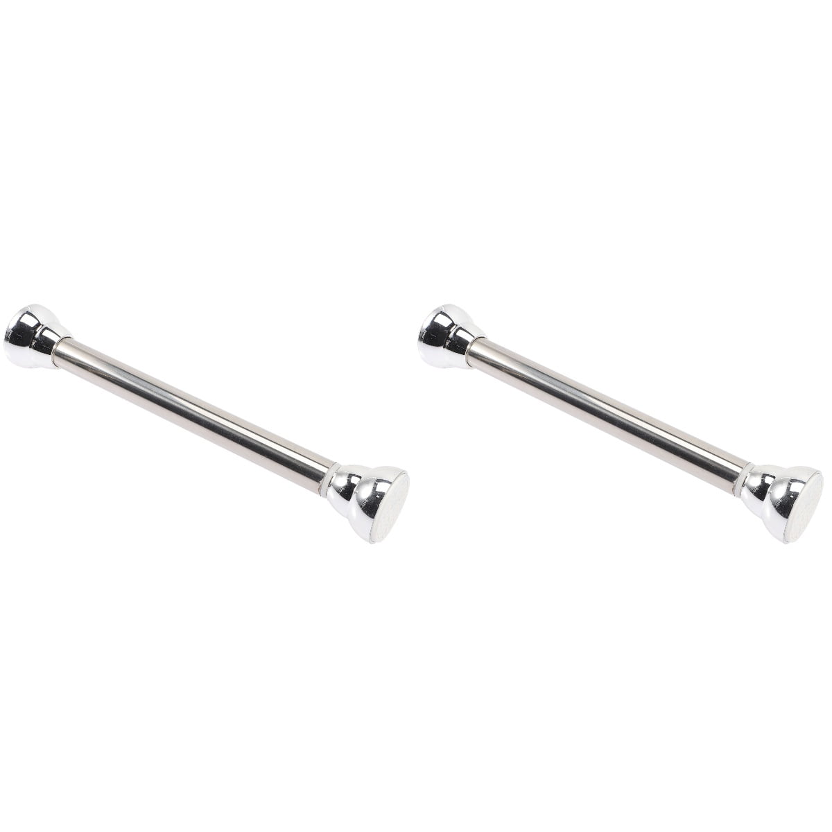 Set of 2 Bar Table Kitchen Screw in Shower Curtain Rod Clothes