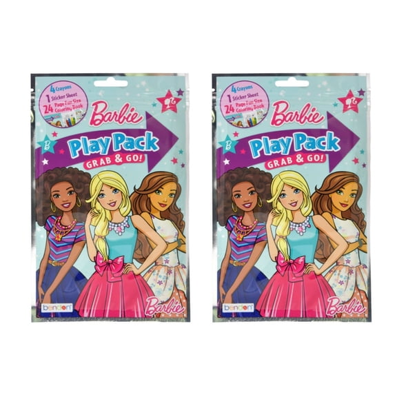Set of 2 Barbie Grab and Go Play Pack