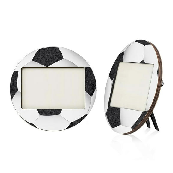 Set of 2 Baseball Soccer Themed Picture Frames Tabletop Sports Display Photo Holders Decoration for Home and Office