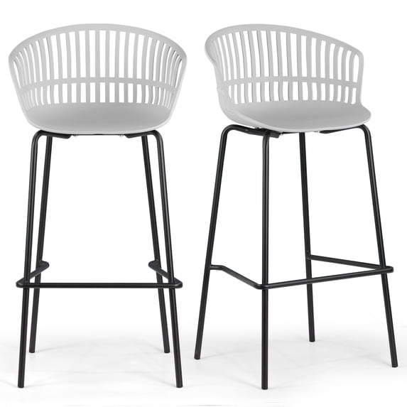 Berkeley Beige Upholstered Fabric Bar Stool with Natural Wood Accent Legs