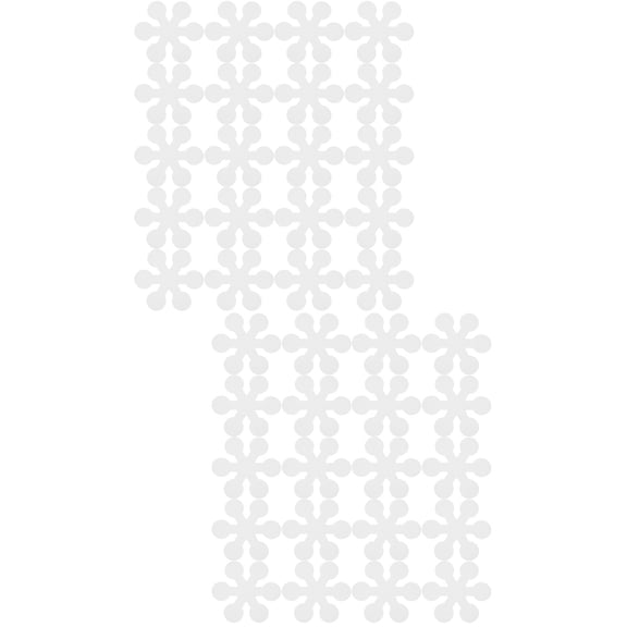 Set of 2 Bathtub Floor Non-slip Stickers Bathroom Decals