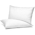 thumbnail image 1 of Set of 2 Bed Pillows Hotel Quality Down Alternative 100% Brushed Cotton Pillow, 1 of 5