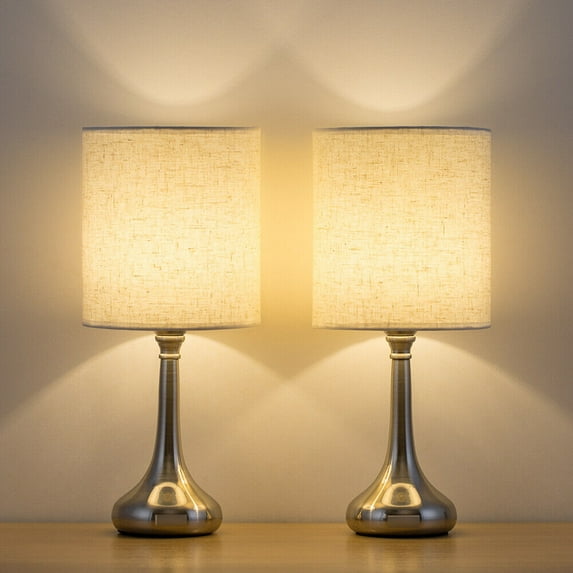 Set of 2 Bedside Table Lamps Modern Desk Lamp Nightstand Lamp Living Room Gift