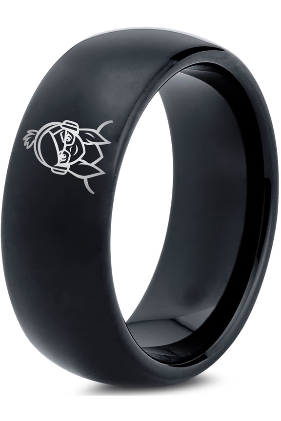 Set of 2 Black Mens Jewelry Tungsten Ring Gamer Bridesmaid Lawyer Gift Iron Anniversary Gifts