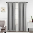 thumbnail image 1 of Set of 2 Blackout Window Treatment Curtain Drape Panels for Livingroom/Bedroom Windows (52"W x 84"L, Silver), 1 of 4