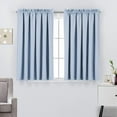 thumbnail image 1 of Set of 2 Blackout Window Treatment Curtain Drape Panels for Office/Bedroom Windows (52"W x 45"L, Light Blue), 1 of 4