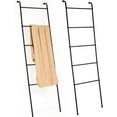 thumbnail image 1 of Set of 2 Blanket Ladder Bathroom Towel Ladder Rack Leaning Towel Storage Holder, 1 of 8