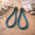 thumbnail image 1 of Evideco French Home Goods Jade Blue Curtain Tiebacks 2 Count, 1 of 8