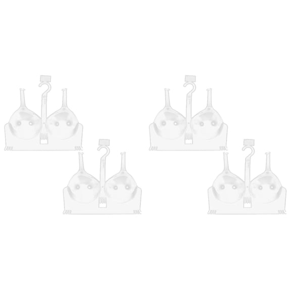 Set of 2 Bra Underwear Transparent Display Stand Skirt Women Clothing Hangers Coat for Women's