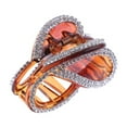 thumbnail image 1 of Set of 2 Brown Rhinestone Hair Claw Clips, 1 of 5