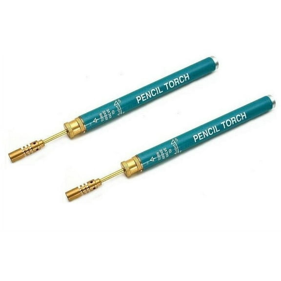 Set of 2 Butane MINI PENCIL TORCHES Refillable Welding Soldering Jewerly Repair
